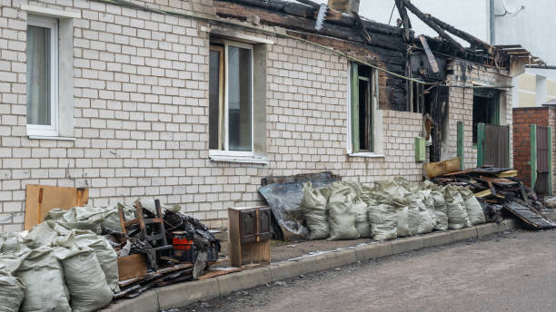 Professional Fire Damage Removal technician working in Champlin, MN